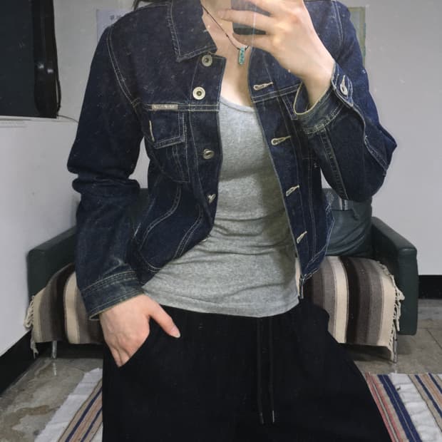 투티/A10 TIPICOSI JEANS 데님 자켓 청자켓 트러커 워싱