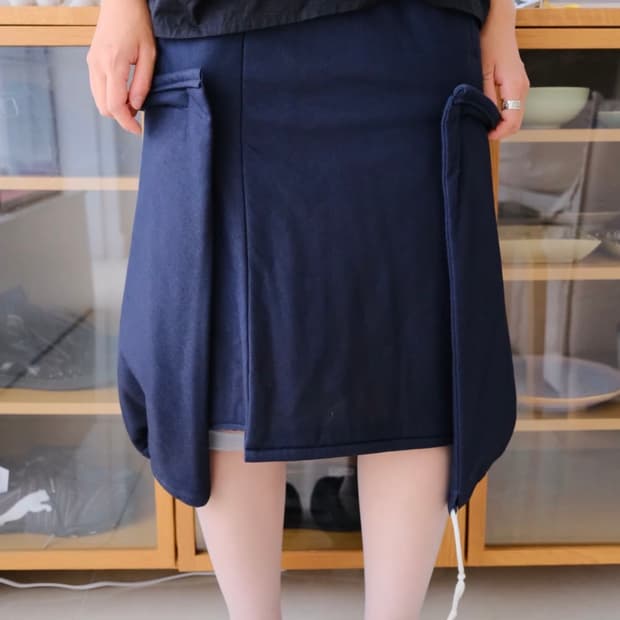 꼼데가르송 투웨이 스커트