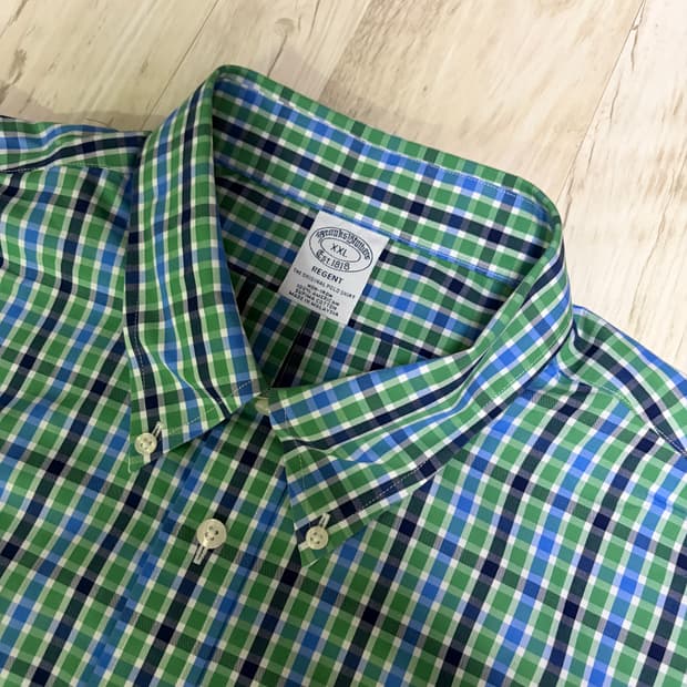 [XXL] 브룩스 브라더스 남성 체크 셔츠 새상품