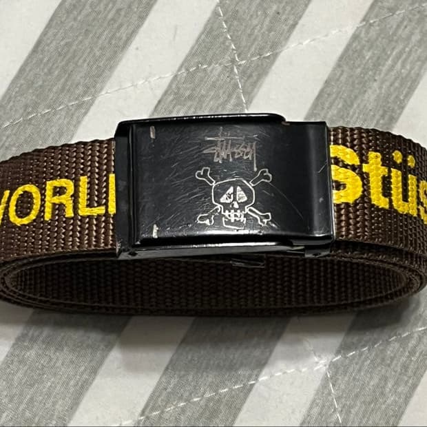 스투시 월드와이드 웹 벨트