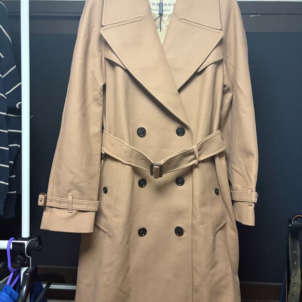 버버리 CRANSTON 카멜 트렌치 코트 US08 새상품