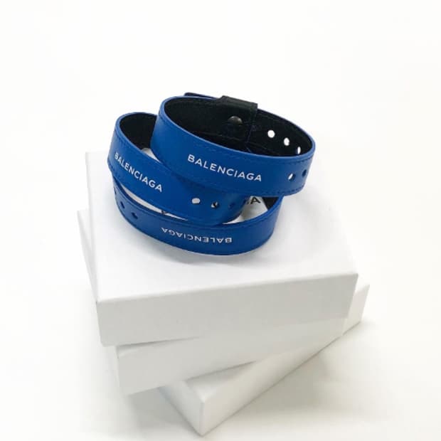 [OS] 발렌시아가 가죽 팔찌 레더 브레이슬릿 Balenciaga