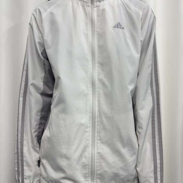 adidas white&gray jacket