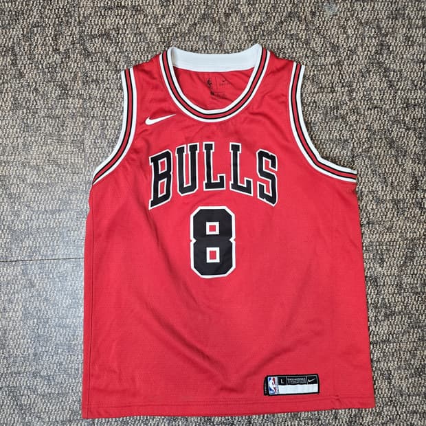 NBA 시카고 불스 잭 라빈 #8 스윙맨 저지 레드  Youth L