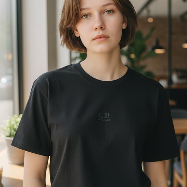 C.P COMPANY 정품 고글 프린트 티셔츠