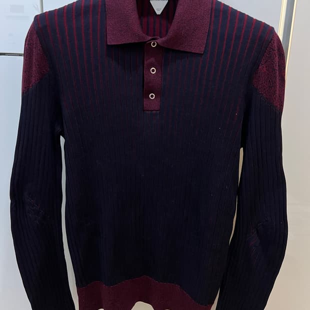 23fw 보테가베네타 니트 반집업 L 덱스착용 (새상품급,한정판)