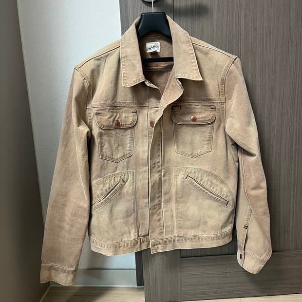 [S] rrl 디스트레스 캔버스 트러커 자켓