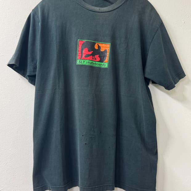 90s sly skate board