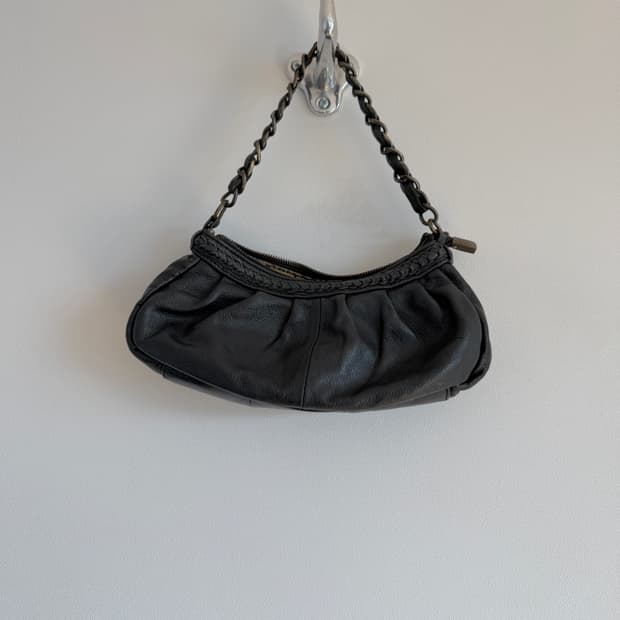Pre owned 레더 미니 숄더백