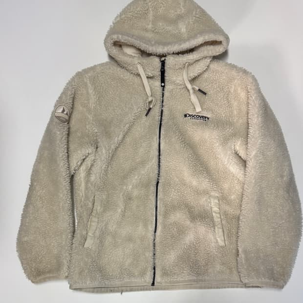 여성 디스커버리 뽀글이 후드 플리스 자켓 L