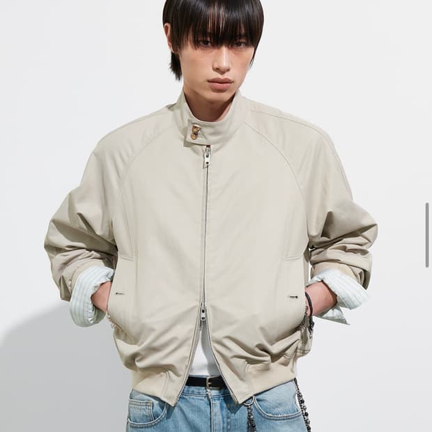 [2]알렌느 스트럭쳐 해링턴 블루종 베이지