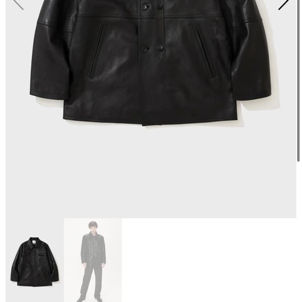 셔터 SHIRTER LC LEATHER CAR COAT(블랙컬러)