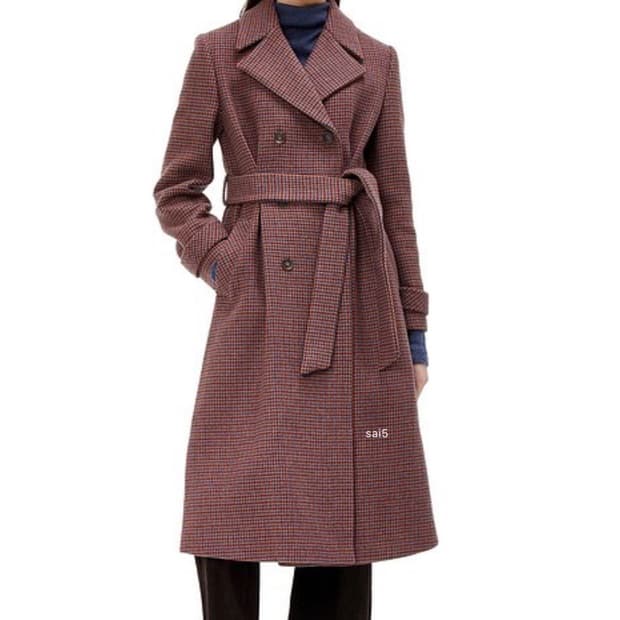 미착용 스튜디오톰보이 아뜰리에 체크 코트