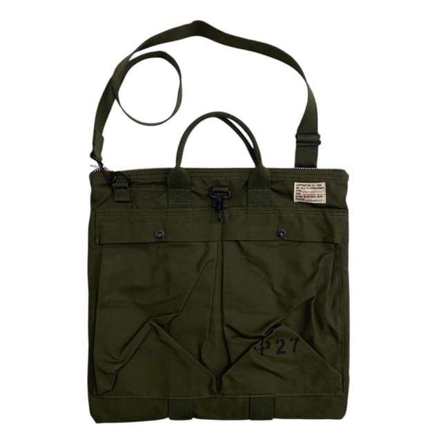 빈티지 카키 헬멧백 3way