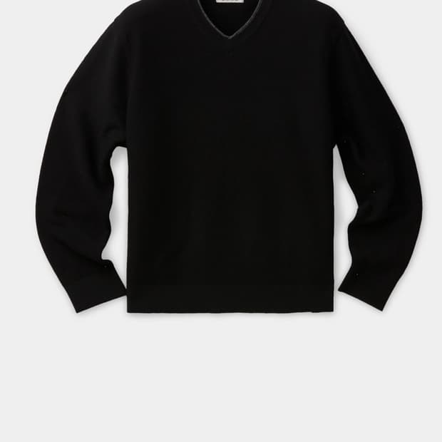 쿠어 브이넥 니트