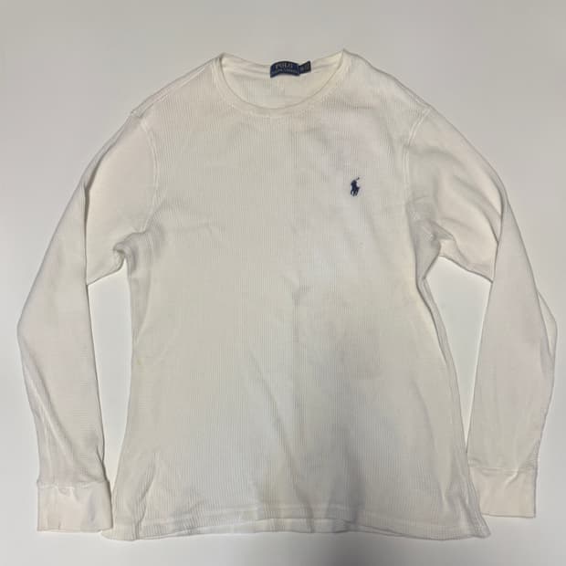 폴로 랄프로렌 화이트 와플 긴팔 티셔츠 XL ~ 2XL