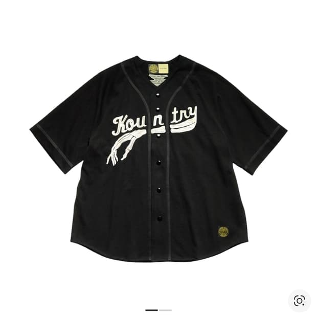 (4) 캐피탈 본 베이스볼 져지 블랙