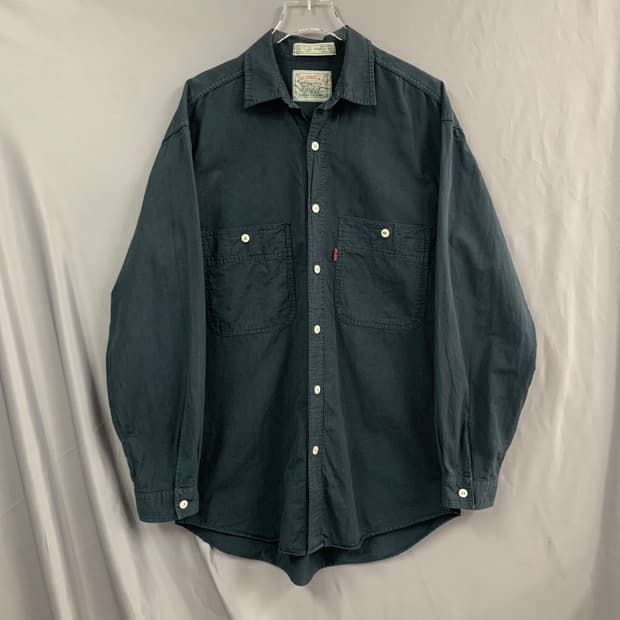 M 리바이스 90s 빈티지 KOREA 더블 포켓 워크 셔츠