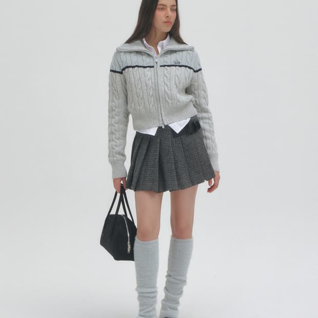 택O) 그로브 LEVITT 레그 워머 블루 그레이