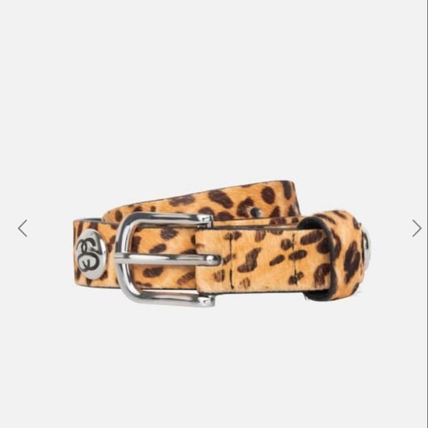 스투시 SS 링크 스터드 벨트 브라운