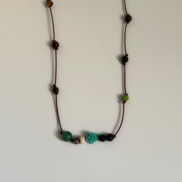 매듭목걸이 비즈목걸이