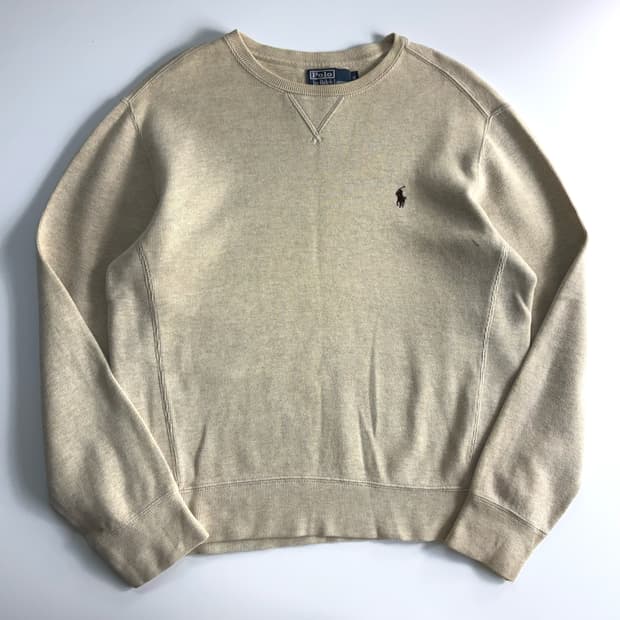 Polo  폴로 랄프로렌 자수 코튼 아이보리 맨투맨 