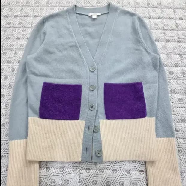 COS 코스 컬러블록 가디건 ~55