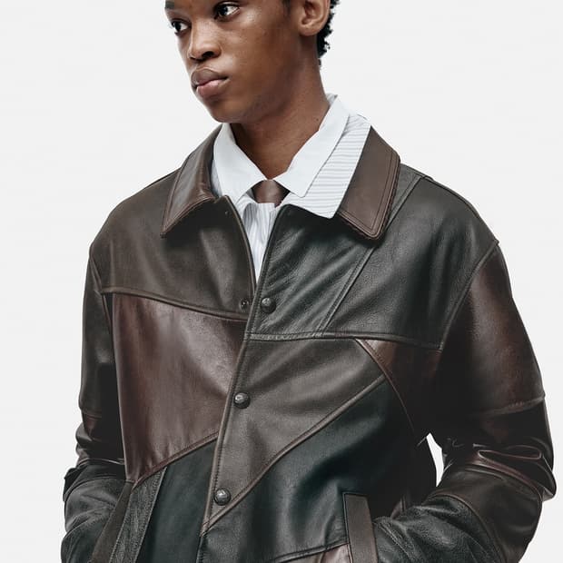 앤더슨벨 PATCHWORK LEATHER JACKET