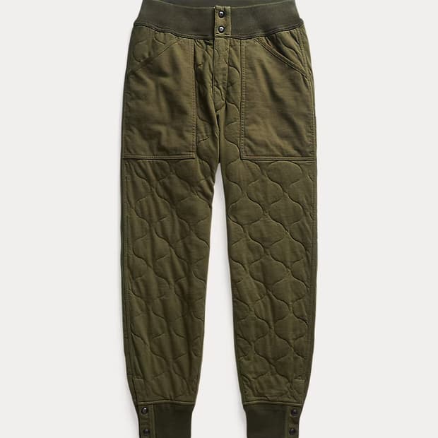 rrl 더블알엘 퀄팅 져지 팬츠 L