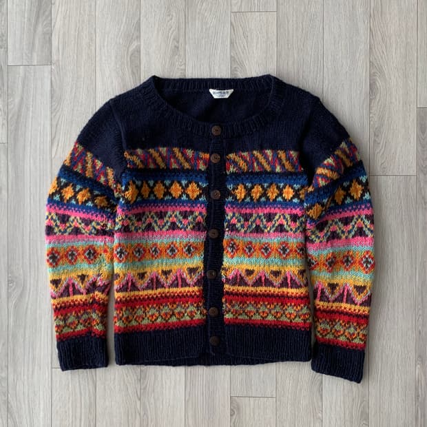 빔즈보이 페어아일 핸드메이드 가디건