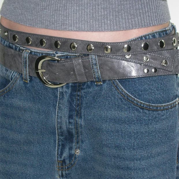 파르티멘토우먼 3way double layered belt 차콜