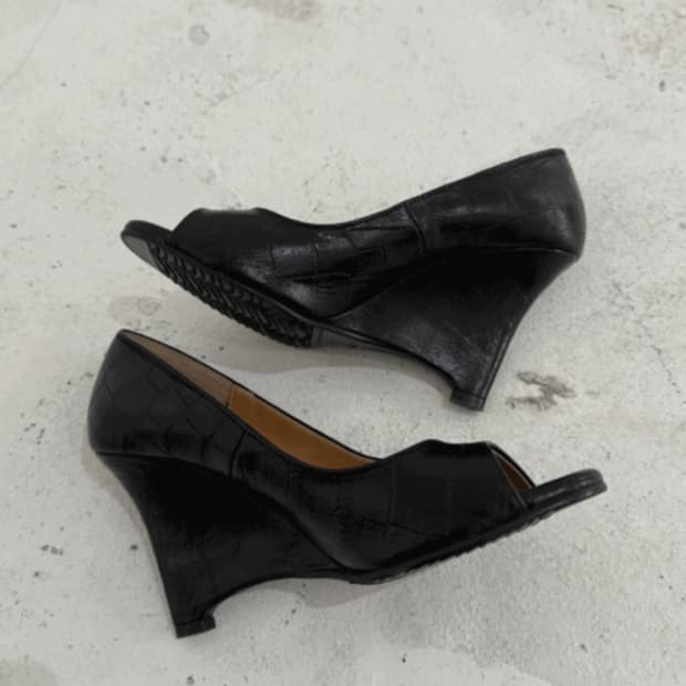 Kyoiii classic croc wedge heels 쿄이 웨지힐