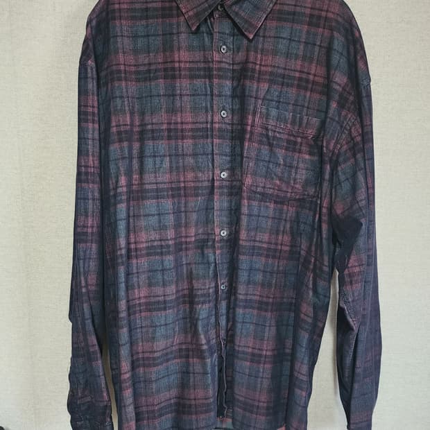 [3] 퍼렌 릴렉스드 코듀로이 셔츠 네이비 핑크