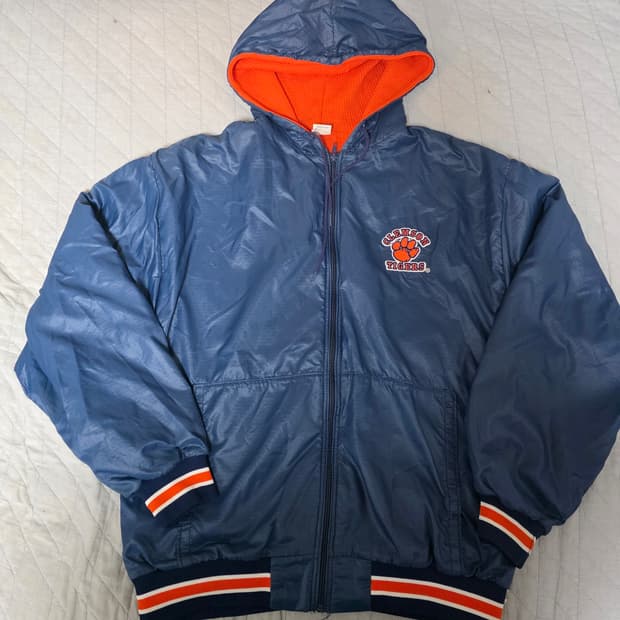 [XL] 80s 빈티지 러셀 애슬레틱 더블페이스 써멀 후드 자켓