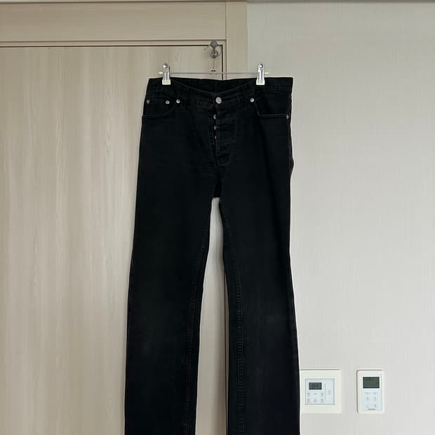 [32] helmutlang 90s black denim pants