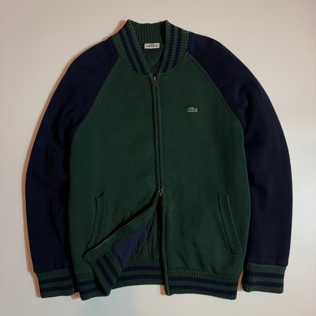 라코스테 그린 투웨이 니트 집업