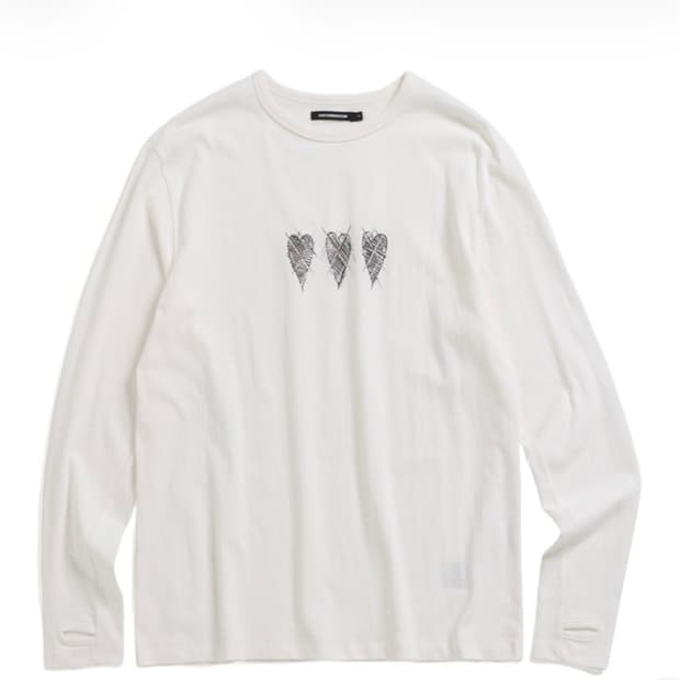 [3]해칭룸 VTG Cartoon Heart Tee Long White