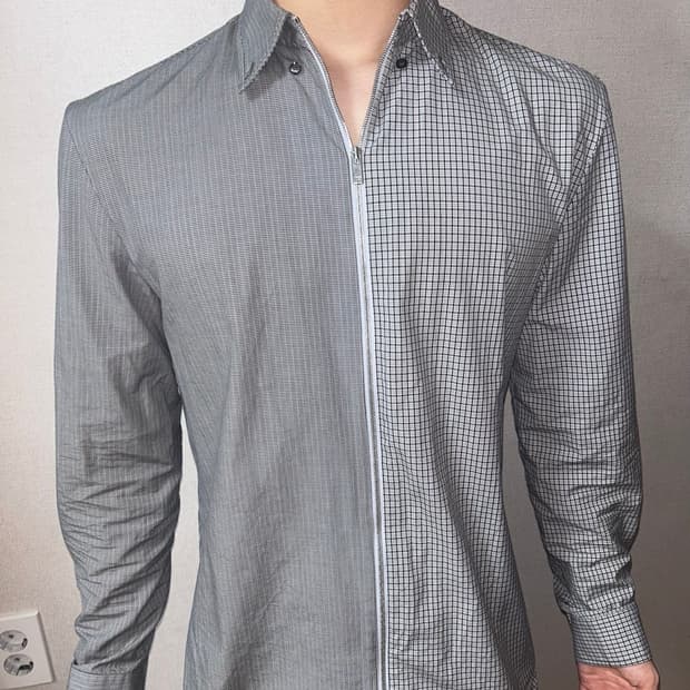 메종 마르지엘라 반반 셔츠 집업