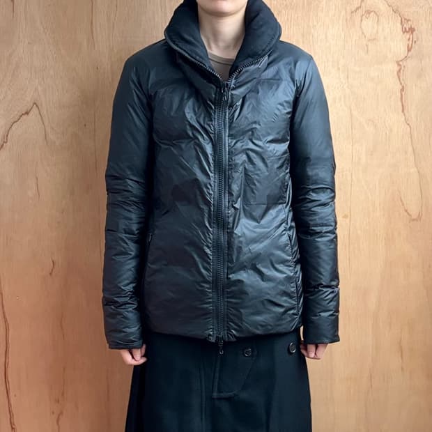 립반윙클 숄칼라 패딩 자켓