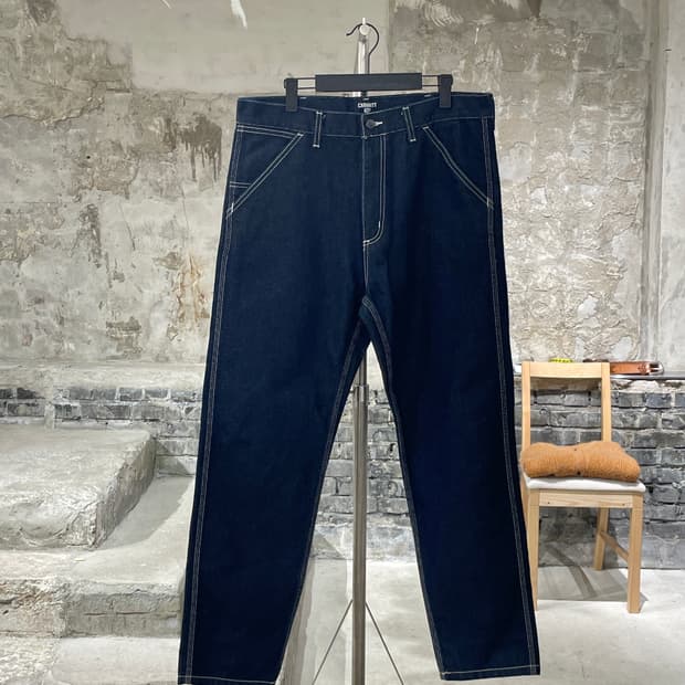 칼하트 wip 진청 penrod 데님 팬츠