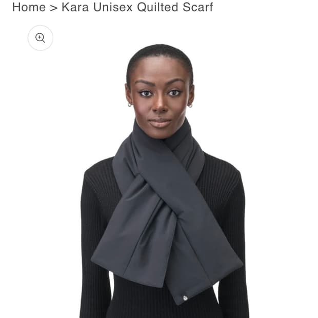 (새상품) 노비스 패딩 머플러 블랙 