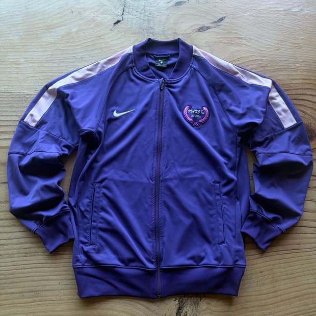 나이키 MAKO 퍼플 축구 트랙탑 져지