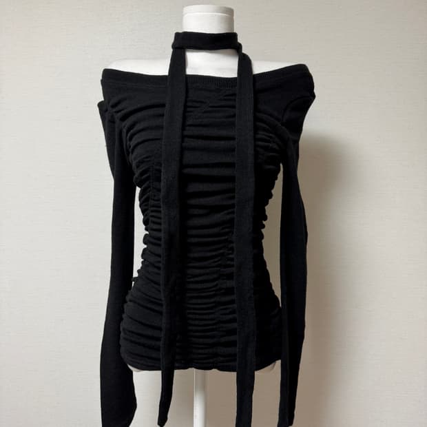 나체) 셔링 롱슬리브 니트티