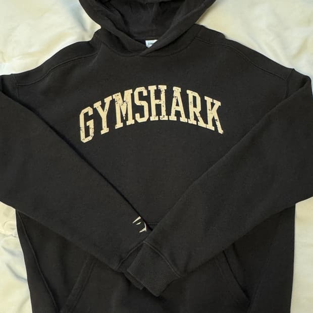 짐샤크 컬리지 로고 오버핏 후드 s 