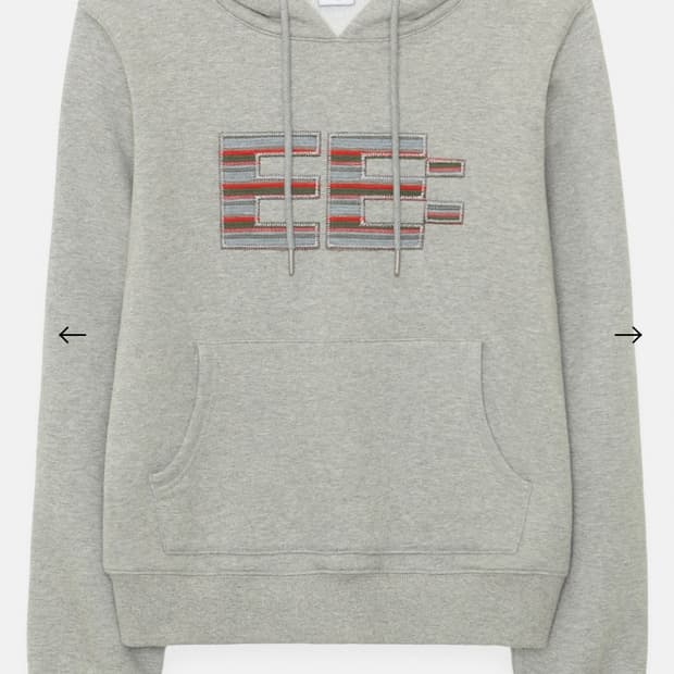 엔조블루스 픽셀 로고 클럼피 후디 (grey) 