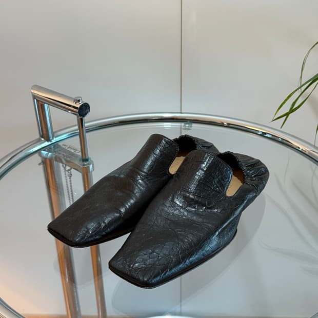 페이퍼카프 레더 슬립온