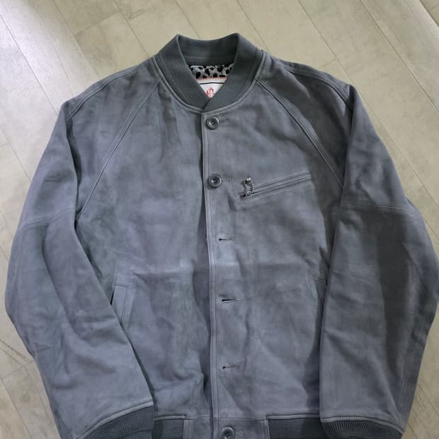 블랙아웃 고트 스웨이드 자켓 m