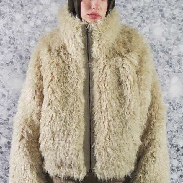 세릭 헤어리 더플 퍼 자켓