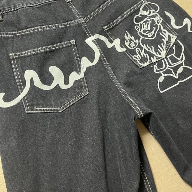 위캔더스 드워프 데님 L