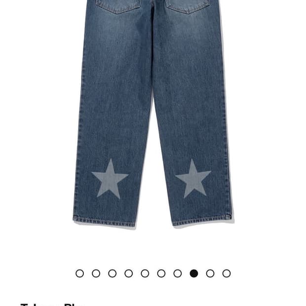 테켓 스타 데님바지 블루색상 스몰